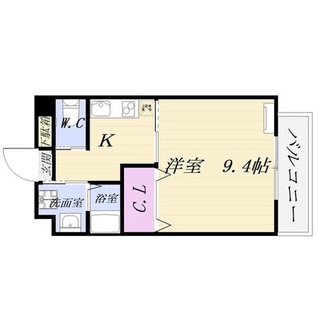 江戸橋駅 徒歩17分 8階の物件間取画像